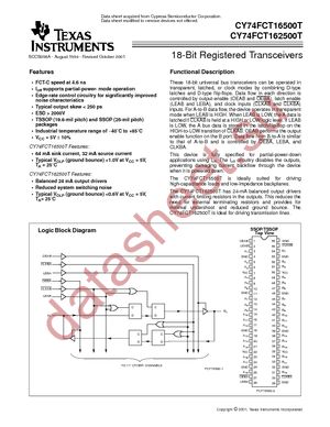 74FCT162500ATPVCG4 datasheet  